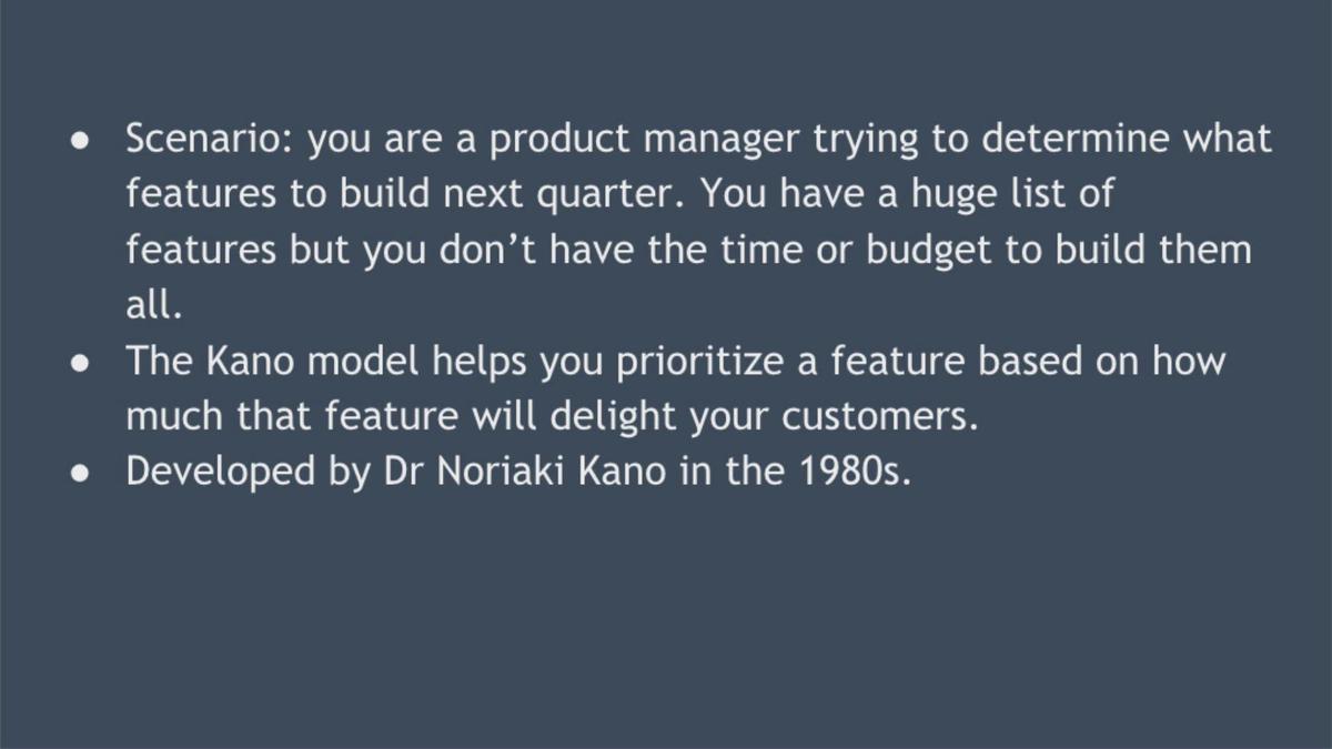 'Video thumbnail for The Kano Model'