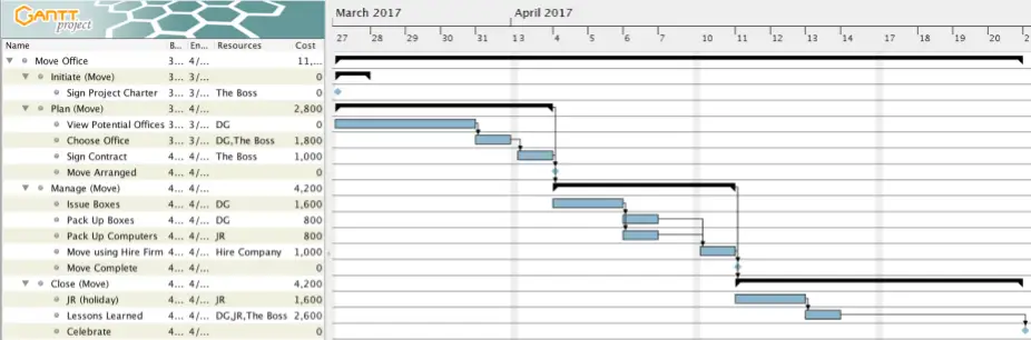 Project Plan Example- Optimize Plan