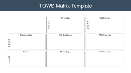 TOWS Matrix Analysis | Strategy Training From EPM