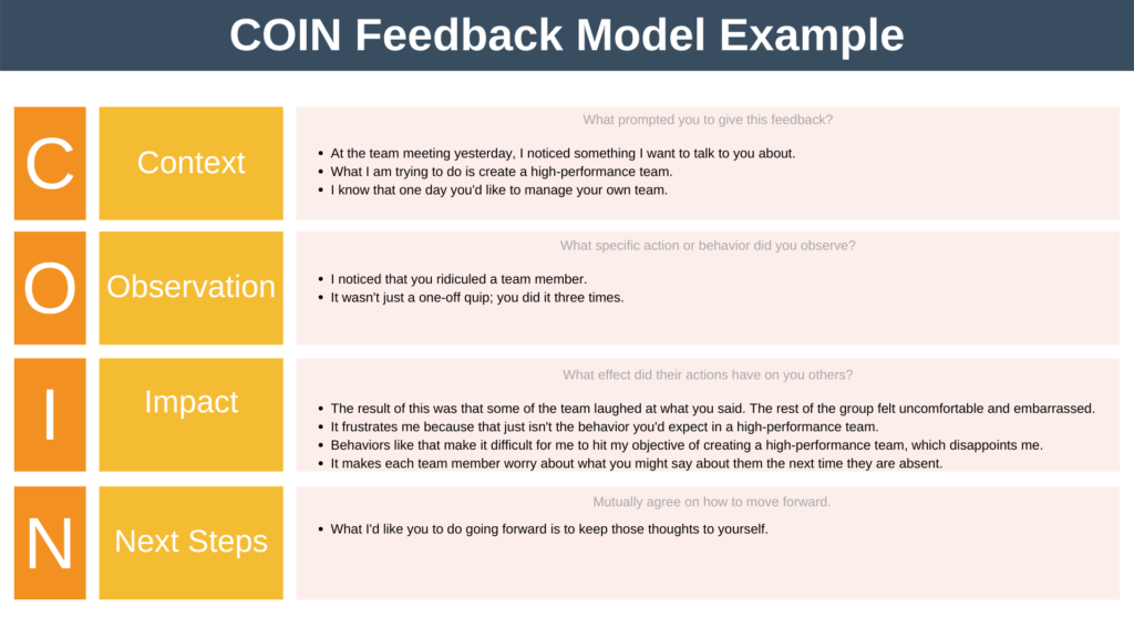 COIN Feedback Model Example